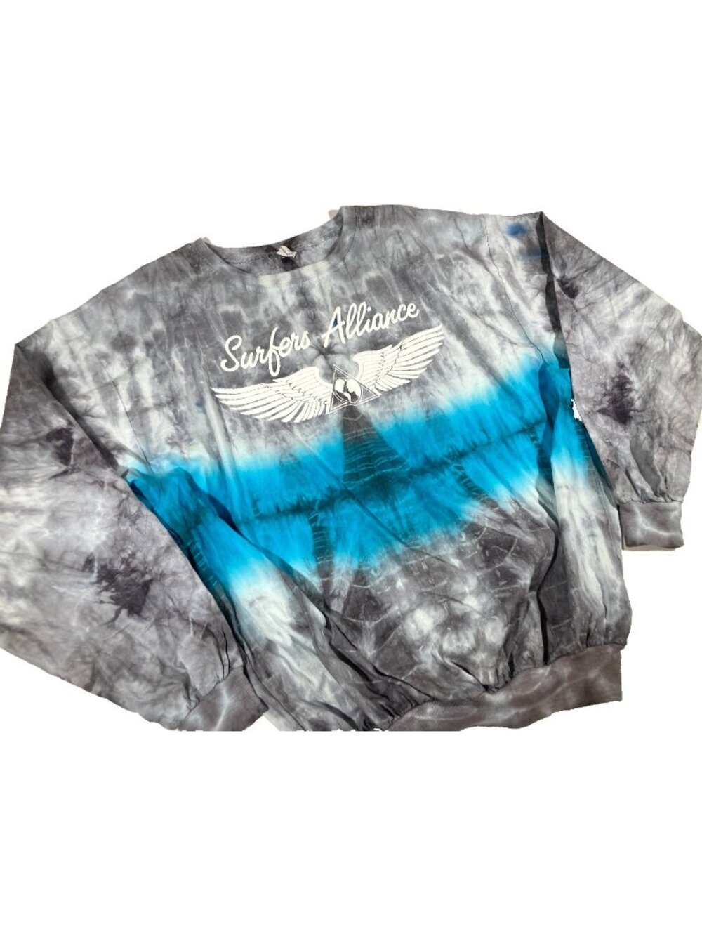 Vintage Surfers Alliance Tie-Dye Long Sleeve Shirt Pullover 80s 90s Surf Skate